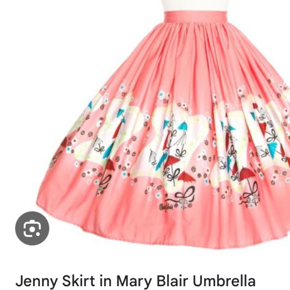 Pink pinupgirlclothing umbrella skirt
